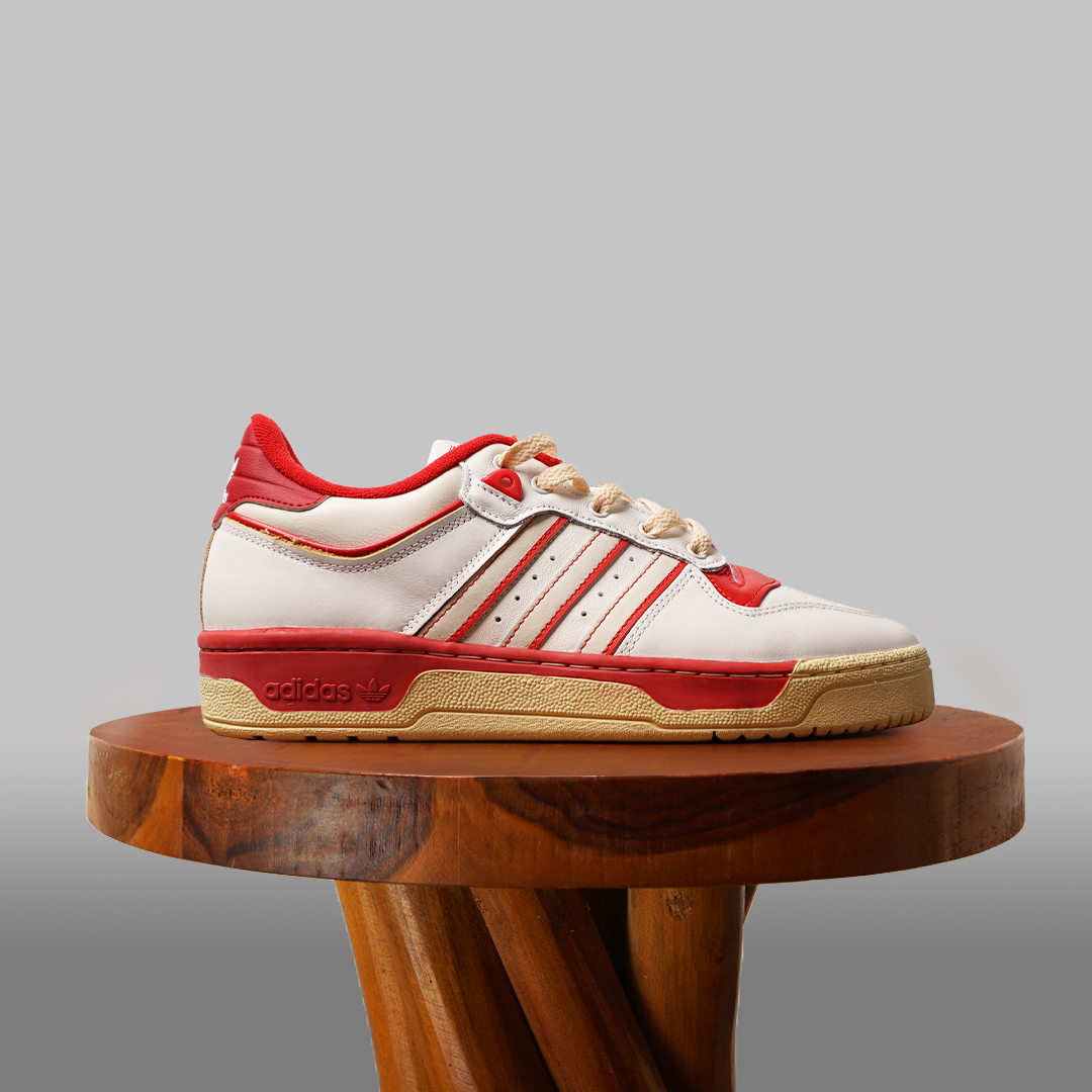 Adidas Rivalry Low 86 Core White / Off White / Team Power Red - GZ2557