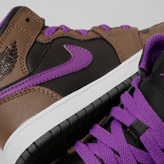 SEPATU JORDAN ANAK WARNA COKLAT UNGU