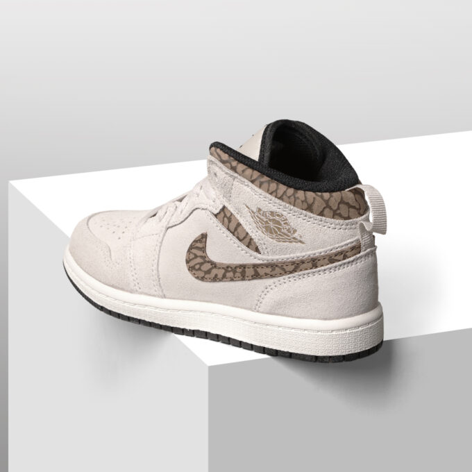 Jordan 1 Mid SE - Brown Elephant (PS)