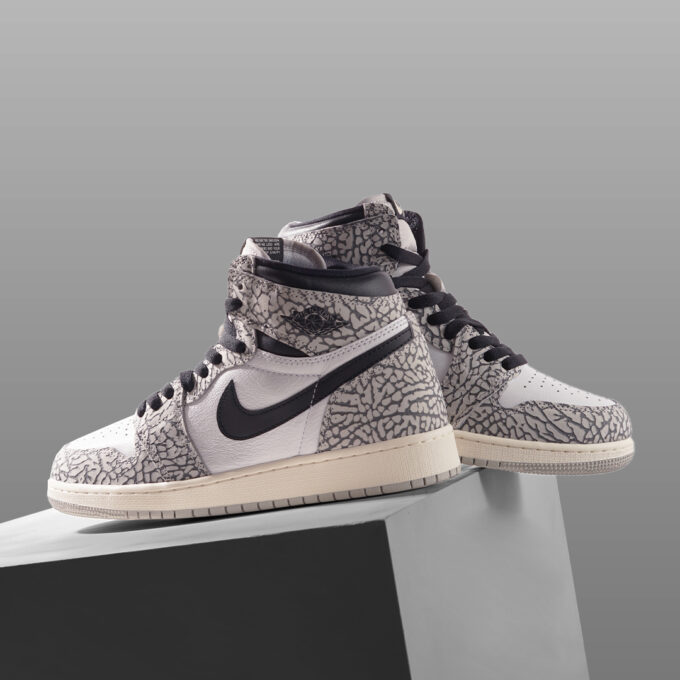Air Jordan 1 High White Cement