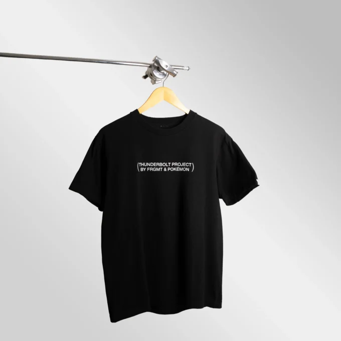 Pkmon X Frgmnt ThunderBolt Project Mew T-shirt Black tampak depan