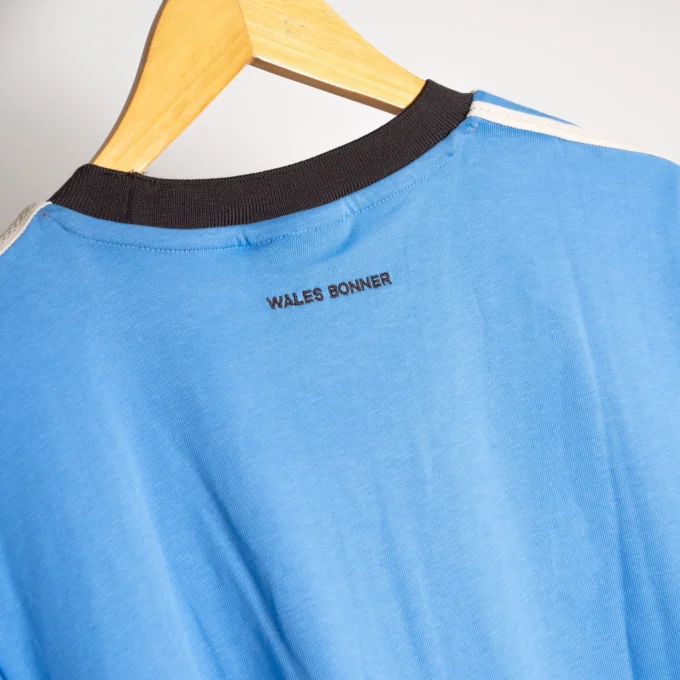 Adds x Wls Bnner Tee Light Blue tampak belakang