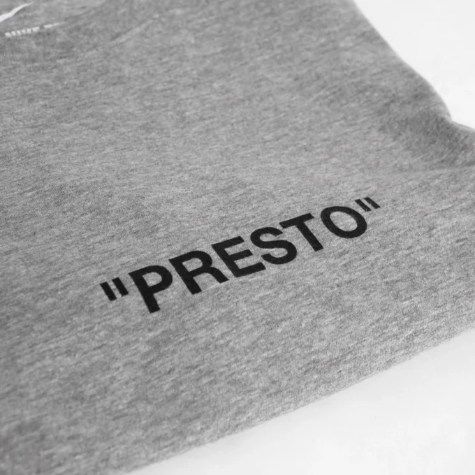 Nike Off White Presto T-shirt Grey tampak logo