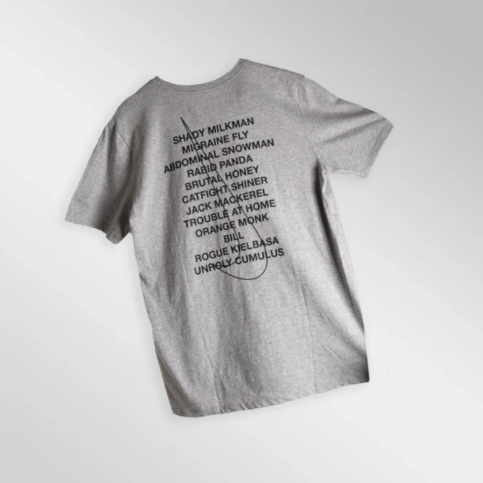 Nike Off White Presto T-shirt Grey tampak belakang