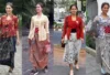 style kebaya dengan sneakers