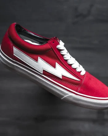 Revenge x Storm Red sepatu warna merah